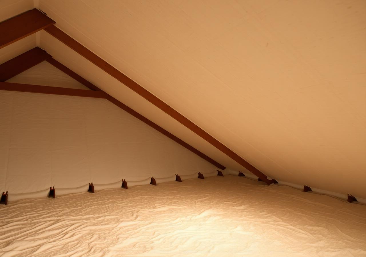 After: spray foam insulated attic